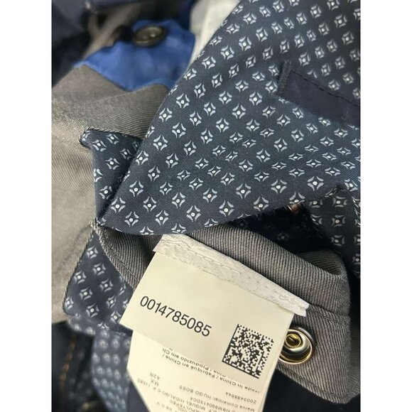 Hugo Boss Orange Men's Size 42R Blazer Navy Blue Jacket Buttons Front Pockets - Picture 12 of 16
